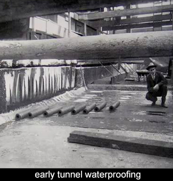 Historic waterproofing. Hard to improve on this.. 